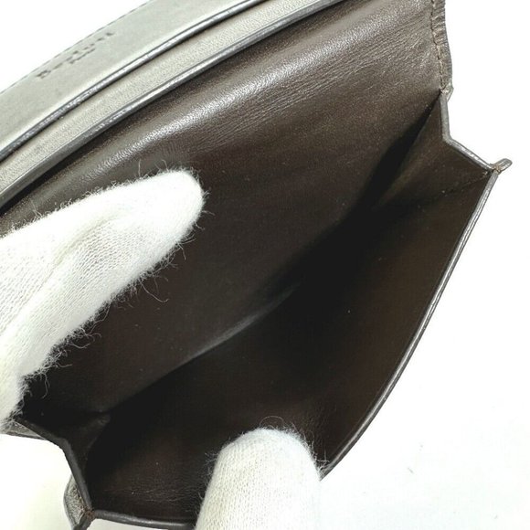 Berluti Cali Graffiti Pass case name card holder Card Case Leather Brown - Picture 4 of 12